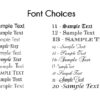 Font Choices