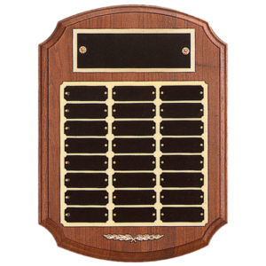 Perpetual Plaques and Awards | Solid American Walnut | 12 or 24 plates