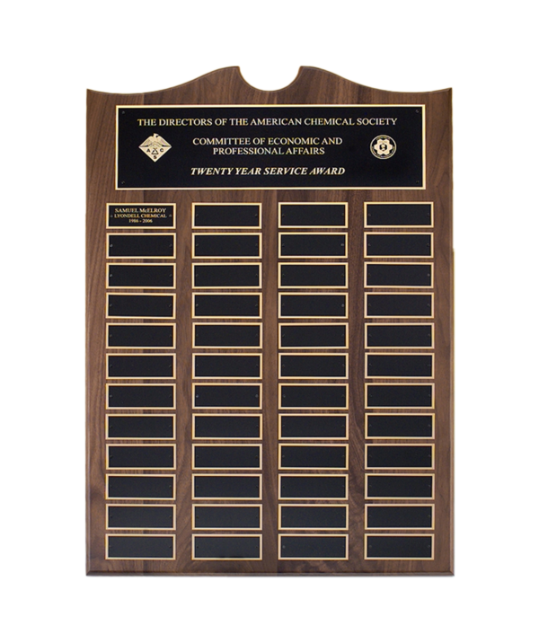 Perpetual Award | Traditional American Walnut Plaque