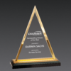 Triangle Acrylic Awards Gold
