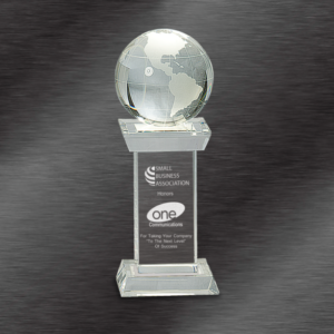 Globe Awards | Crystal Globe on Clear Tower Award