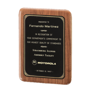 Wooden Wall Plaque | Solid American Walnut Plaque