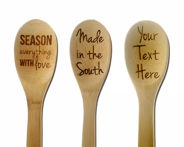 Kitchen Gift Ideas - engraved wooden spoons