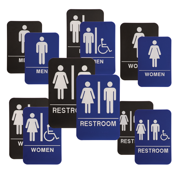 ADA restroom signs