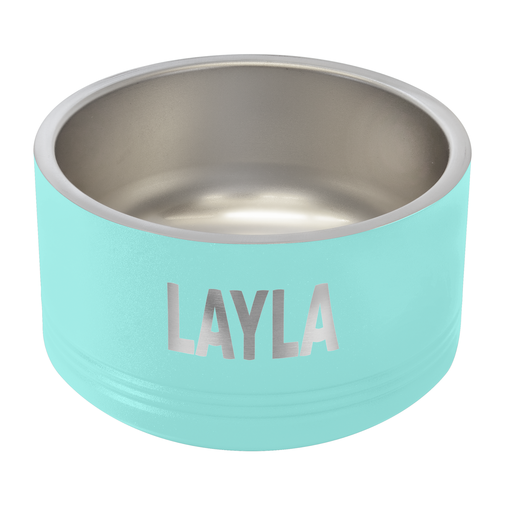 Personalized Dog Bowl Teal 18oz